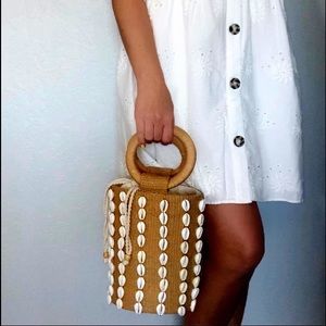 Sigrid Olsen Shell Round Basket Bag